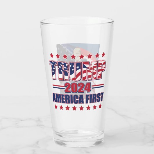 Trump 2024 glas (Achterkant)