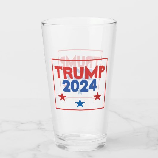 Trump 2024 Glass Glas (Achterkant)