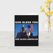 Trump 2024 God zegene u - God zegene Amerika Kaart (Gele Bloem)