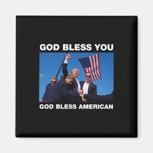 Trump 2024 God zegene u - God zegene Amerika Magneet