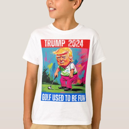 TRUMP 2024 GOLF WAS ALTIJD LEUK T-SHIRT (Voorkant)