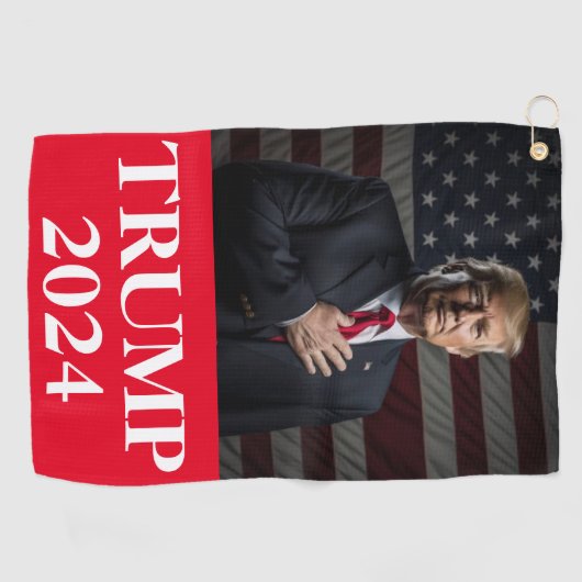 Trump 2024 golfhanddoek (Horizontaal)