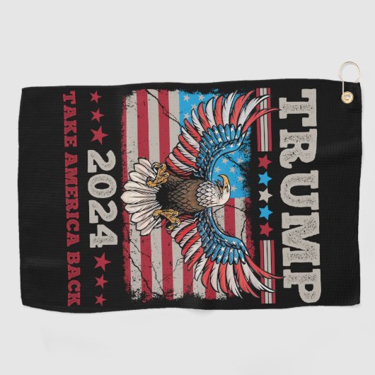 Trump 2024 golfhanddoek (Horizontaal)