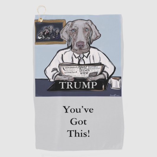 TRUMP 2024 GOLFHANDDOEK (Voorkant)