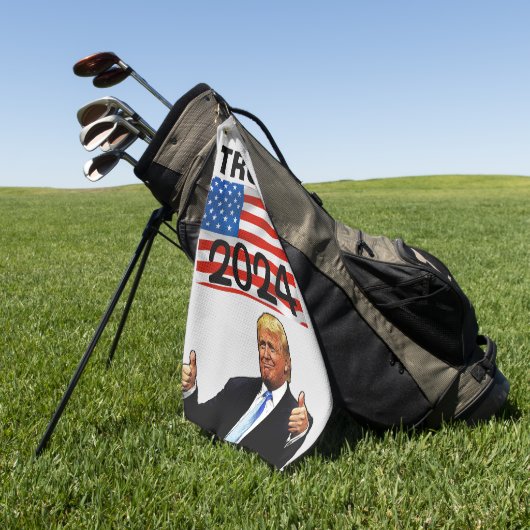 TRUMP 2024 GOLFHANDDOEK PATRIOTTISCH (Groen)