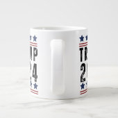Trump 2024 grote koffiekop (Achterkant)
