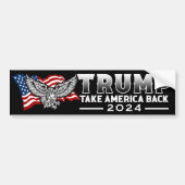Trump 2024 Haal Amerika terug Bumpersticker (Voorkant)