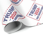 Trump 2024 Haal Amerika terug Cadeaupapier (Rol Hoek)