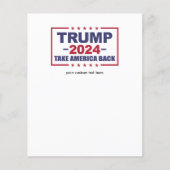 Trump 2024 Haal Amerika terug Flyer (Voorkant)