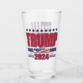 Trump 2024 Haal Amerika terug Glas (Voorkant)
