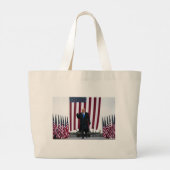 Trump 2024 Haal Amerika terug Grote Tote Bag (Achterkant)