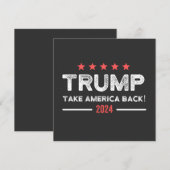 Trump 2024 Haal Amerika terug Kaart (Voorkant / Achterkant)