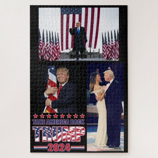 Trump 2024 Haal Amerika terug Legpuzzel (Verticaal)