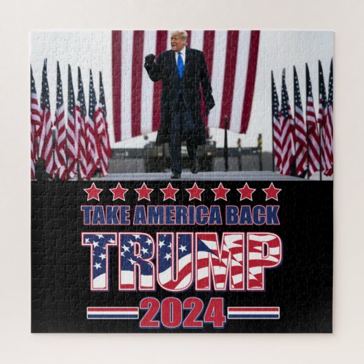 Trump 2024 Haal Amerika terug Legpuzzel (Verticaal)