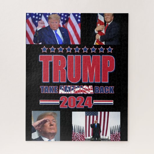 Trump 2024 Haal Amerika terug Legpuzzel (Verticaal)