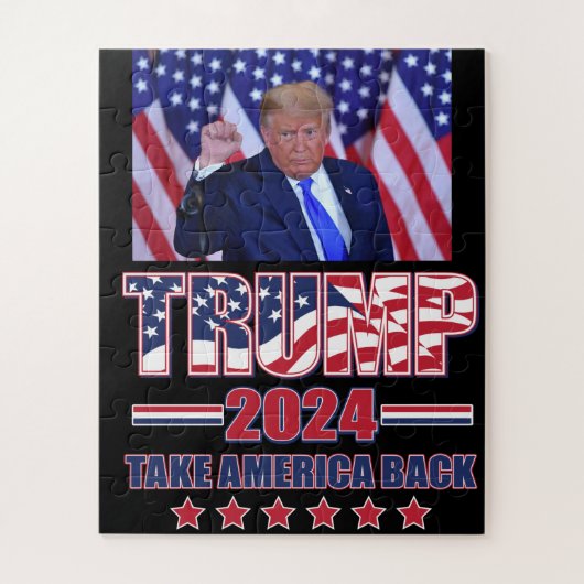Trump 2024 Haal Amerika terug Legpuzzel (Verticaal)