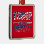 Trump 2024 Haal Amerika terug Metalen Ornament (Rechts)