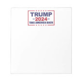 Trump 2024 Haal Amerika terug Notitieblok (Voorkant)