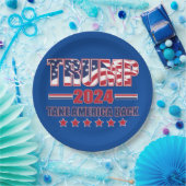 Trump 2024 Haal Amerika terug Papieren Bordje (Feest)