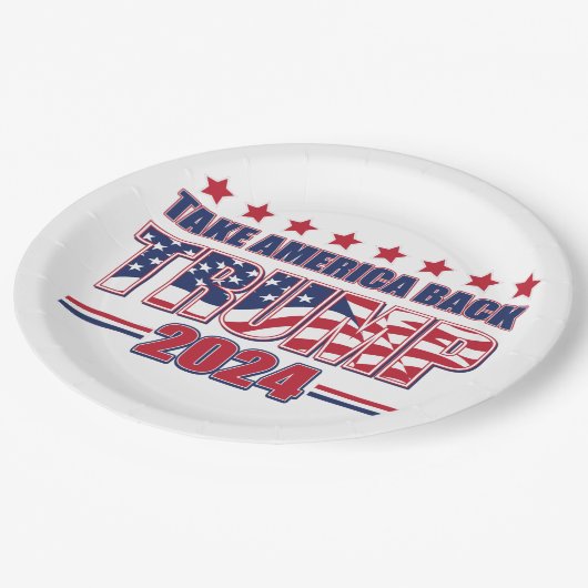 Trump 2024 Haal Amerika terug Papieren Bordje (Gekanteld)