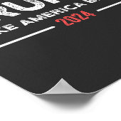 Trump 2024 Haal Amerika terug Poster (Hoek)