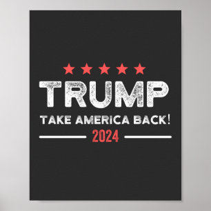 Trump 2024 Haal Amerika terug Poster