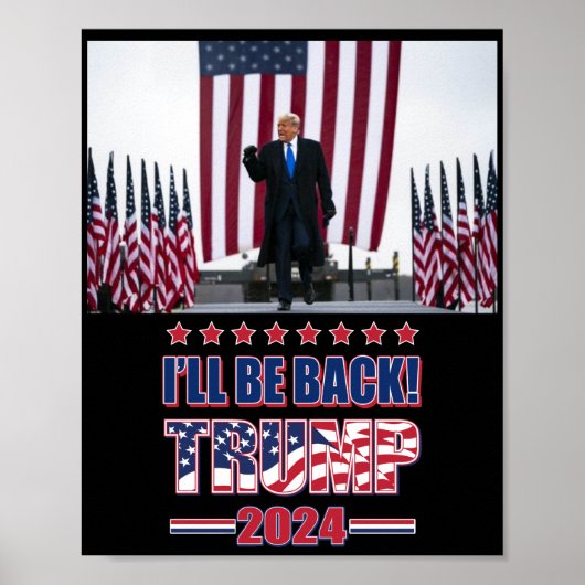 Trump 2024 Haal Amerika terug Poster (Voorkant)