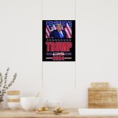 Trump 2024 Haal Amerika terug Poster (Keuken)