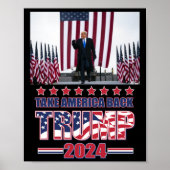 Trump 2024 Haal Amerika terug Poster (Voorkant)