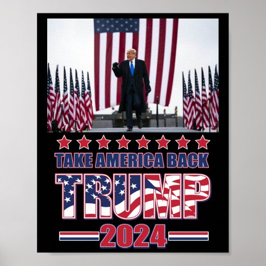 Trump 2024 Haal Amerika terug Poster (Voorkant)