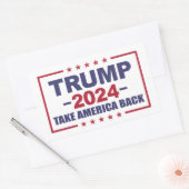 Trump 2024 Haal Amerika terug Rechthoekige Sticker (Envelop)