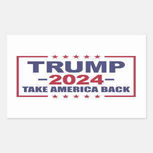 Trump 2024 Haal Amerika terug Rechthoekige Sticker