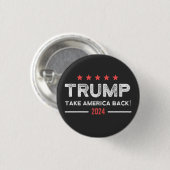 Trump 2024 Haal Amerika terug Ronde Button 3,2 Cm (Voorkant /achterkant)