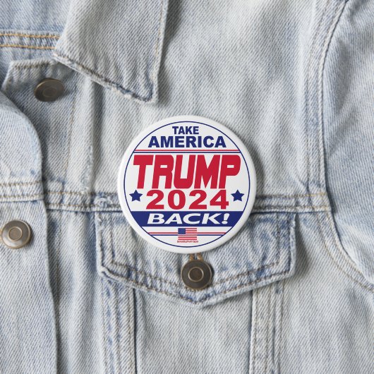 Trump 2024 Haal Amerika terug Ronde Button 7,6 Cm (In situ)