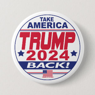 Trump 2024 Haal Amerika terug Ronde Button 7,6 Cm