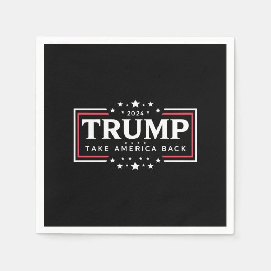 Trump 2024 Haal Amerika terug Servet (Voorkant)