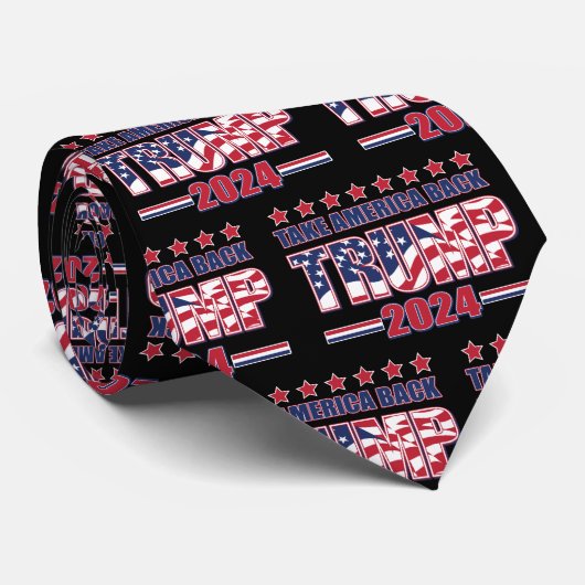Trump 2024 Haal Amerika terug Stropdas (Opgerold)