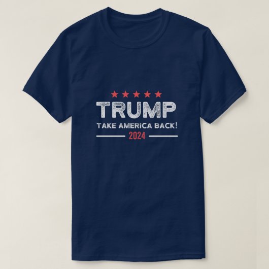 Trump 2024 Haal Amerika terug T-shirt (Design voorkant)