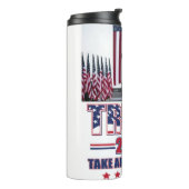 Trump 2024 Haal Amerika terug Thermosbeker (Gedraaid links)