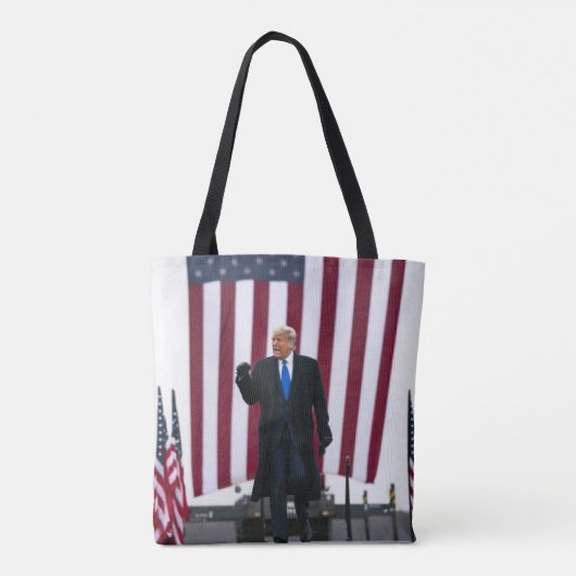 Trump 2024 Haal Amerika terug Tote Bag (Achterkant)