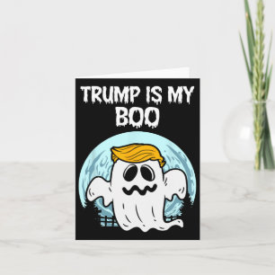 Trump 2024 Haar Grappige Ghost Halloween Boo Kaart