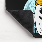 Trump 2024 Haar Grappige Ghost Halloween Boo Muismat (Hoek)