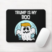 Trump 2024 Haar Grappige Ghost Halloween Boo Muismat (Met muis)