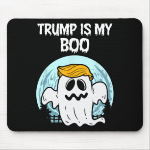 Trump 2024 Haar Grappige Ghost Halloween Boo Muismat