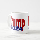 Trump 2024 halve koffiemok (Voorkant links)