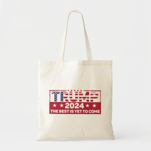 Trump 2024: het beste moet nog komen tote bag (Voorkant)