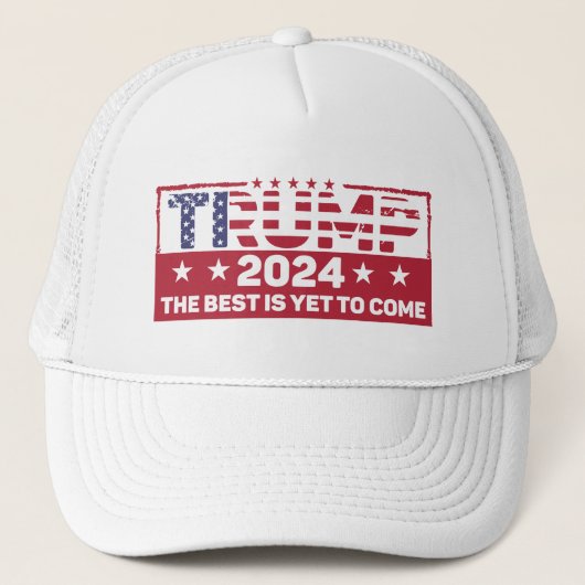 Trump 2024: het beste moet nog komen trucker pet (Voorkant)