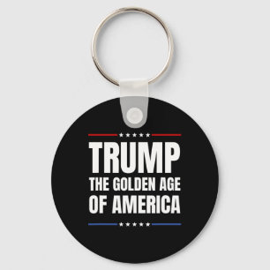 Trump 2024, het gouden tijdperk van de VS Sleutelhanger