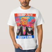 TRUMP 2024 HET HUIS VAN PAPA T-SHIRT (Voorkant)