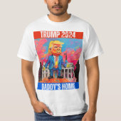 TRUMP 2024 HET HUIS VAN PAPA T-SHIRT (Voorkant)